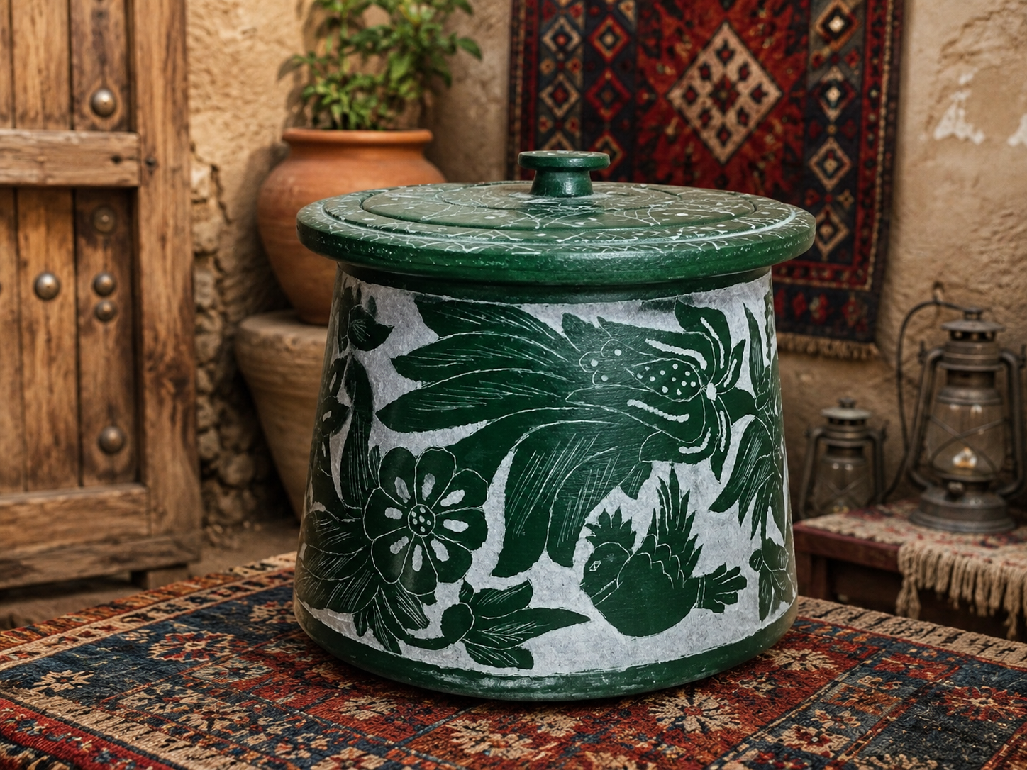 دیزی سنگی 8نفره طرح دار
