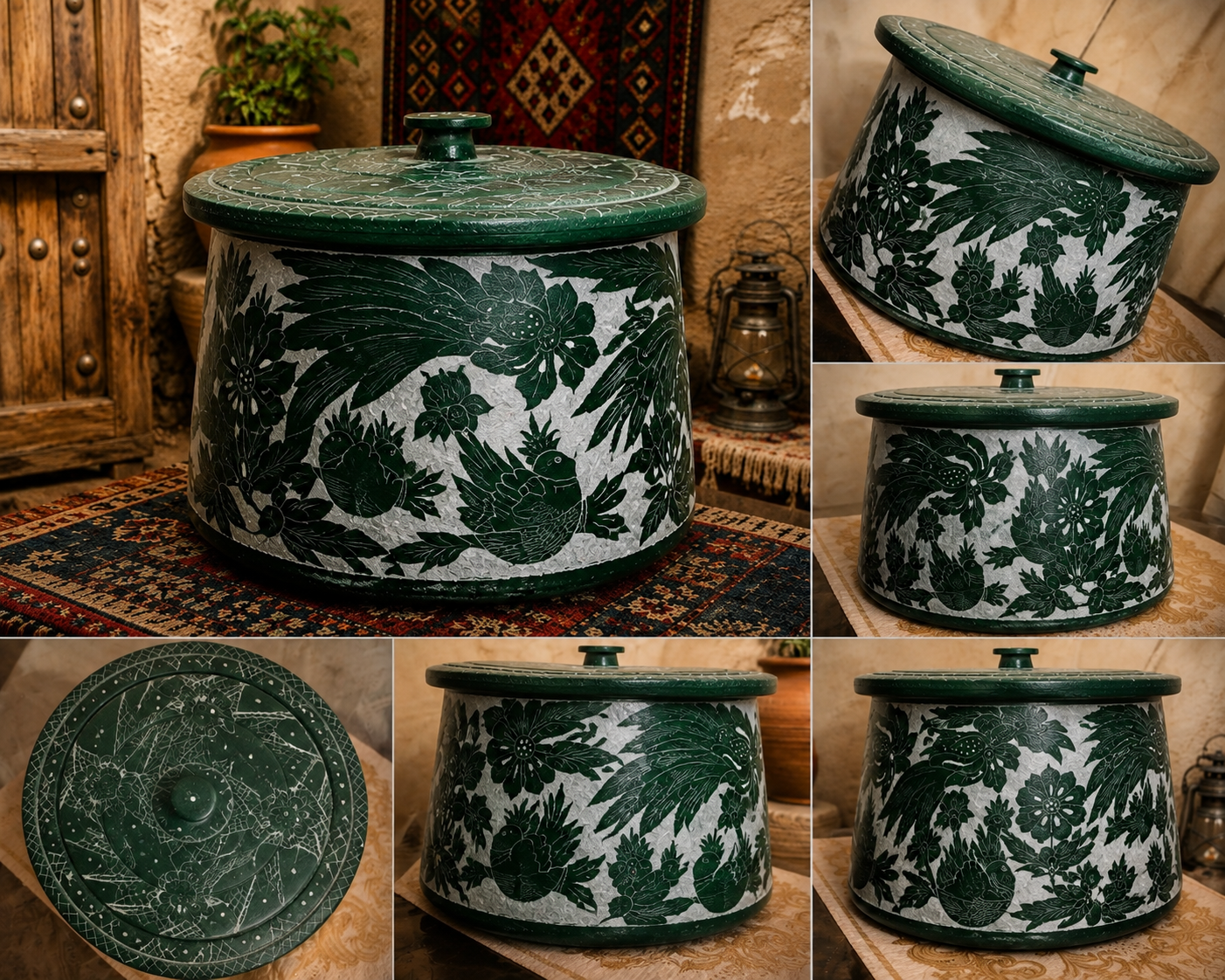دیزی سنگی 10نفره طرح دار